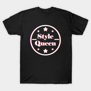 Style Queen Text Design T-Shirt